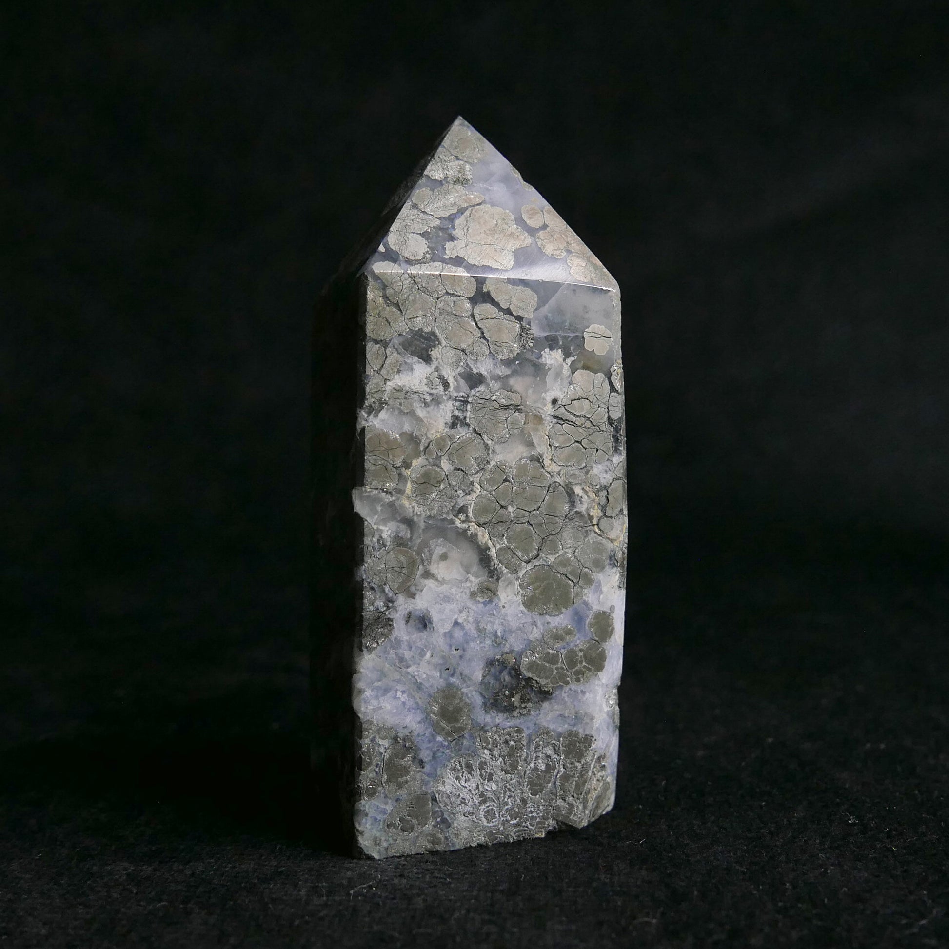 Pyrite Agate Tower | Snow Heart Crystals