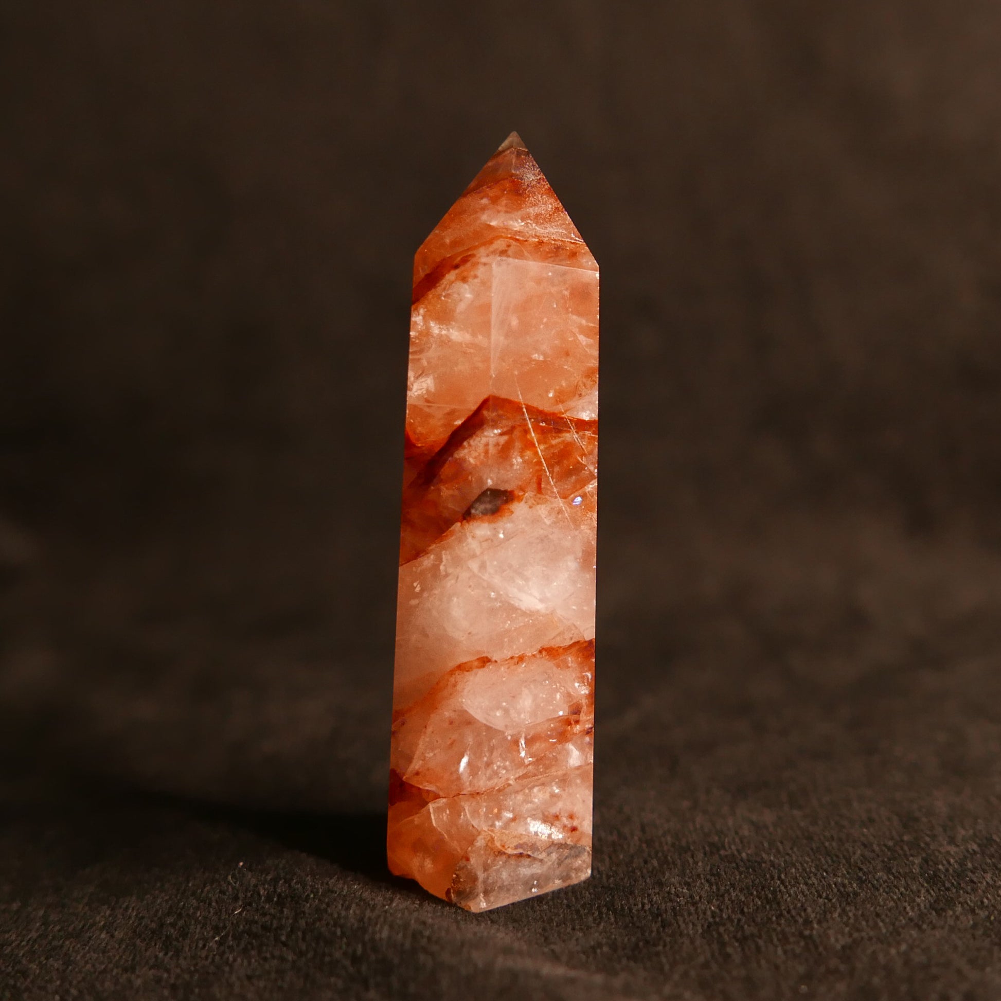 Fire Quartz Tower | Snow Heart Crystals