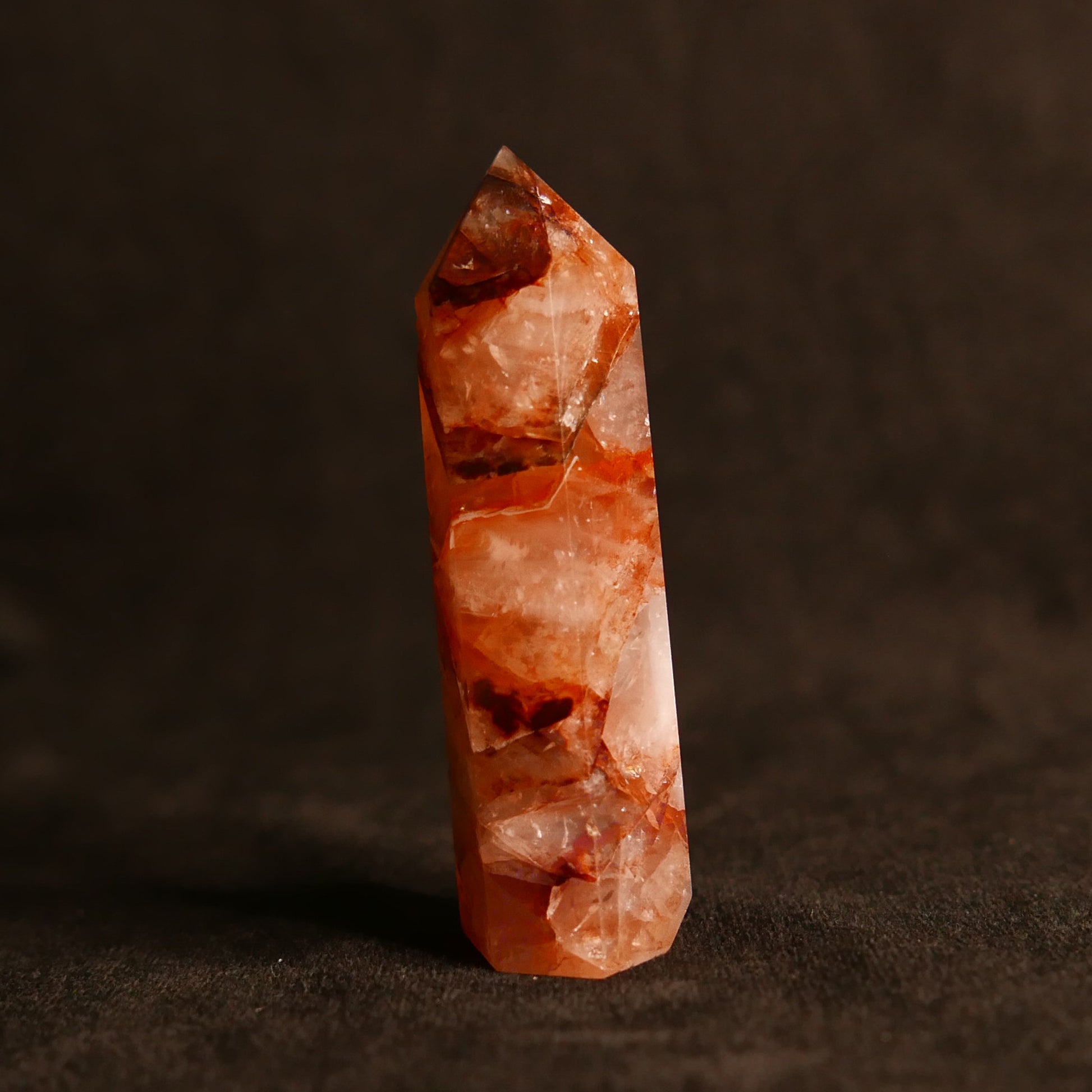 Fire Quartz Tower | Snow Heart Crystals