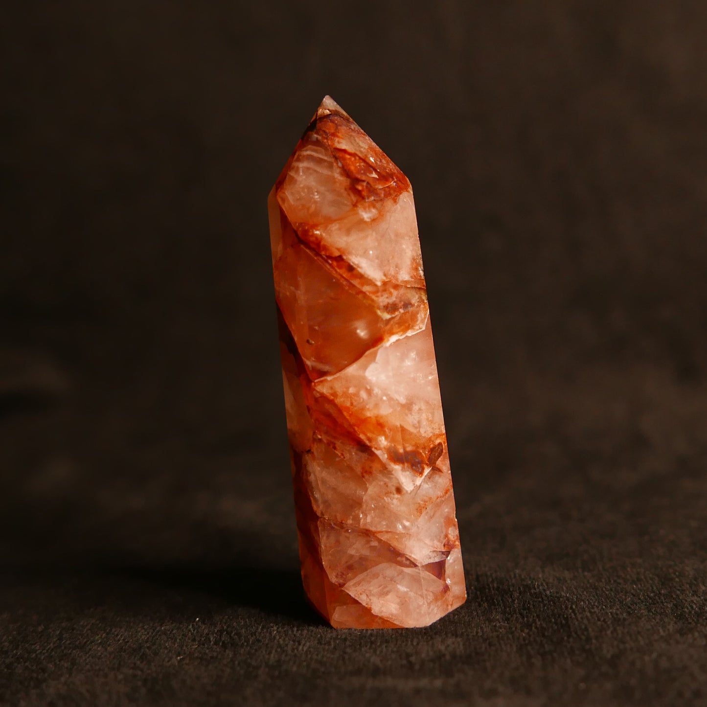 Fire Quartz Tower | Snow Heart Crystals