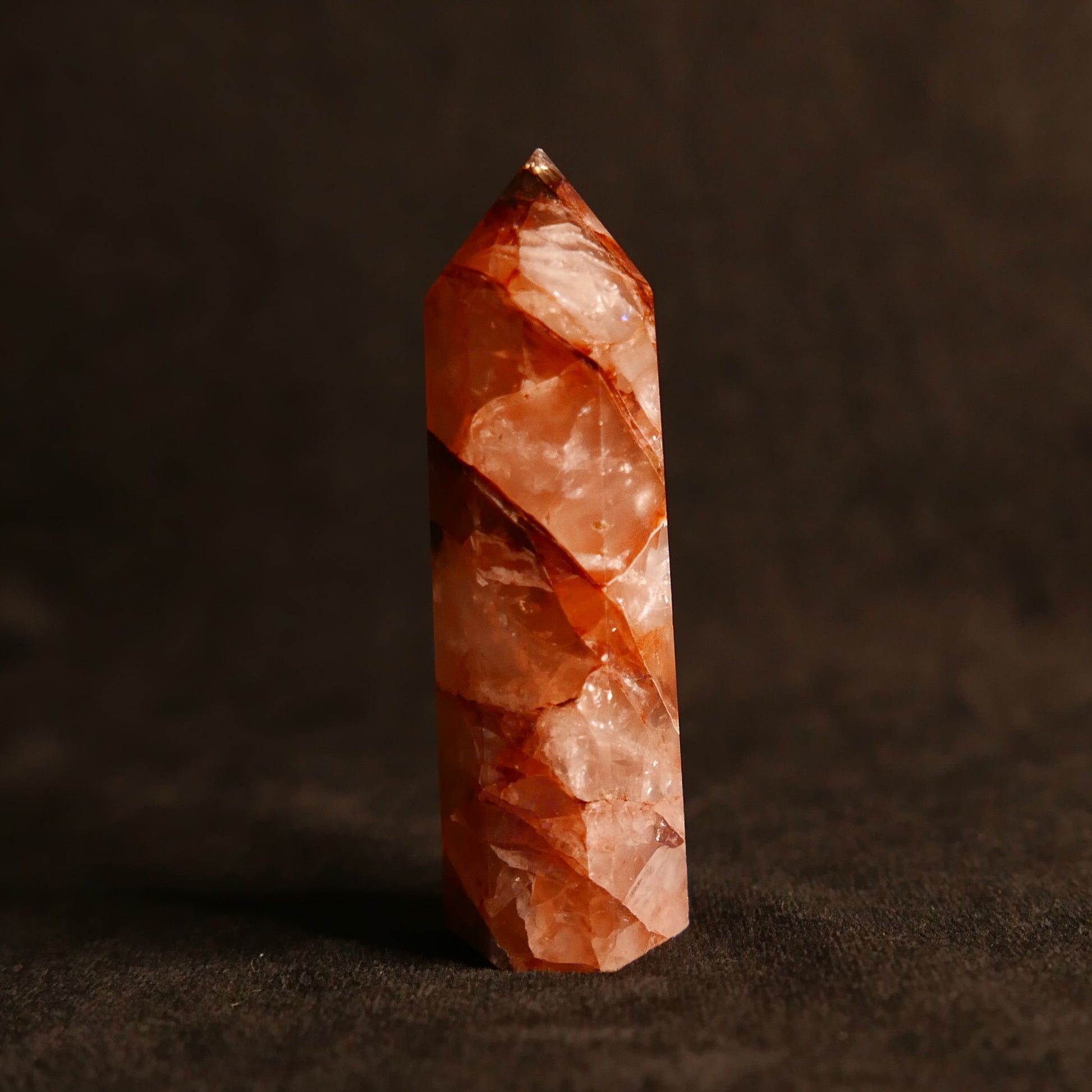 Fire Quartz Tower | Snow Heart Crystals