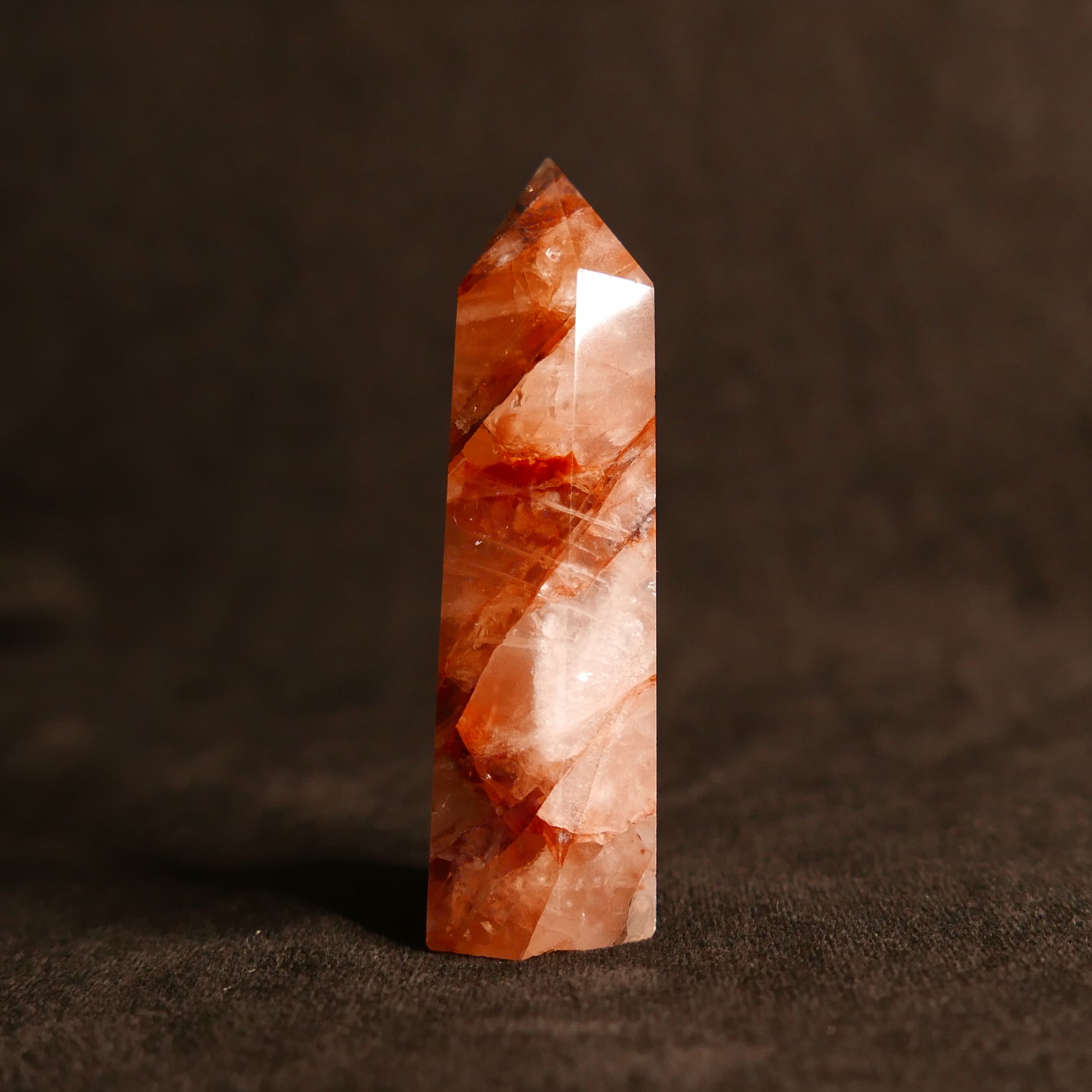 Fire Quartz Tower | Snow Heart Crystals