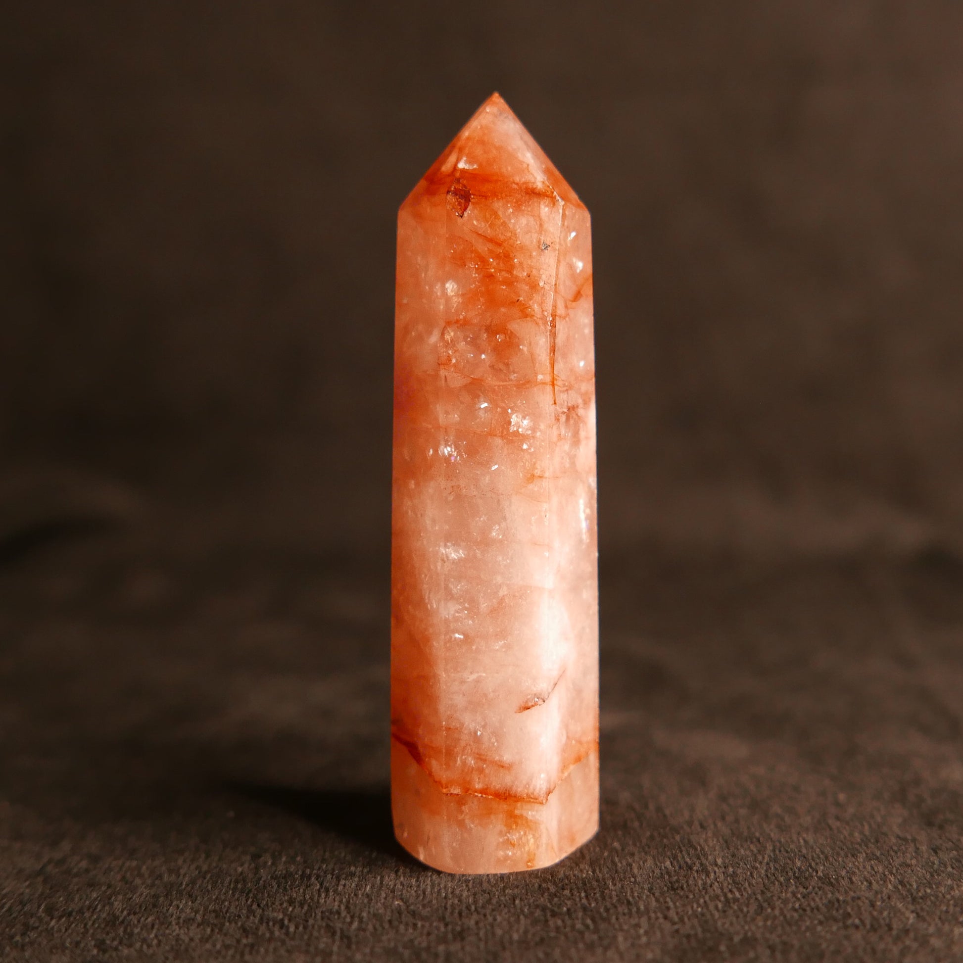 Fire Quartz Tower | Snow Heart Crystals