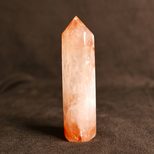 Fire Quartz Tower | Snow Heart Crystals