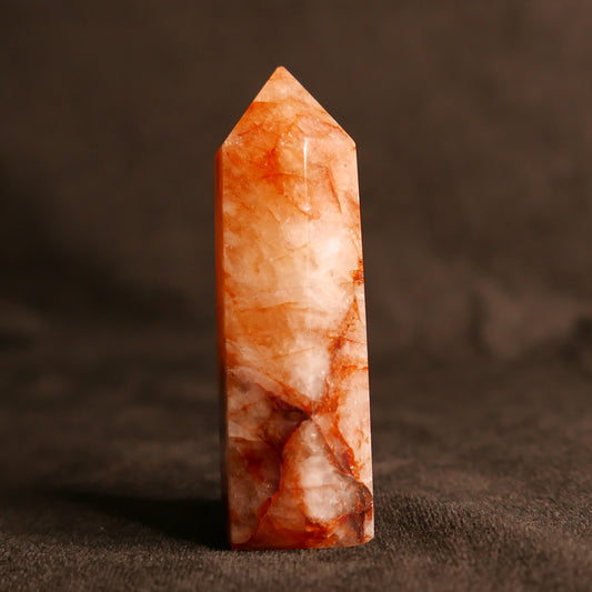 Fire Quartz Tower | Snow Heart Crystals