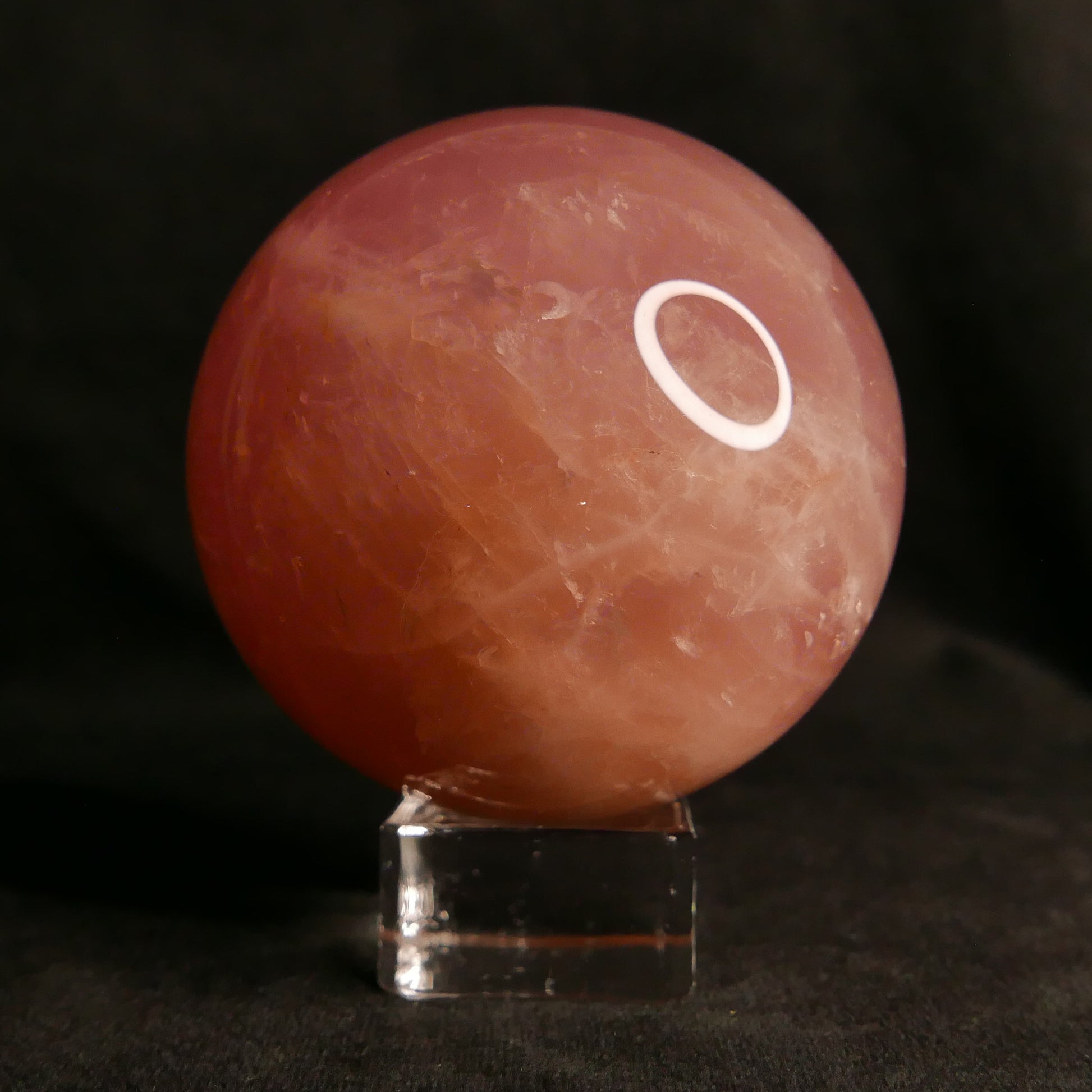 Star Rose Quartz Sphere | Snow Heart Crystals