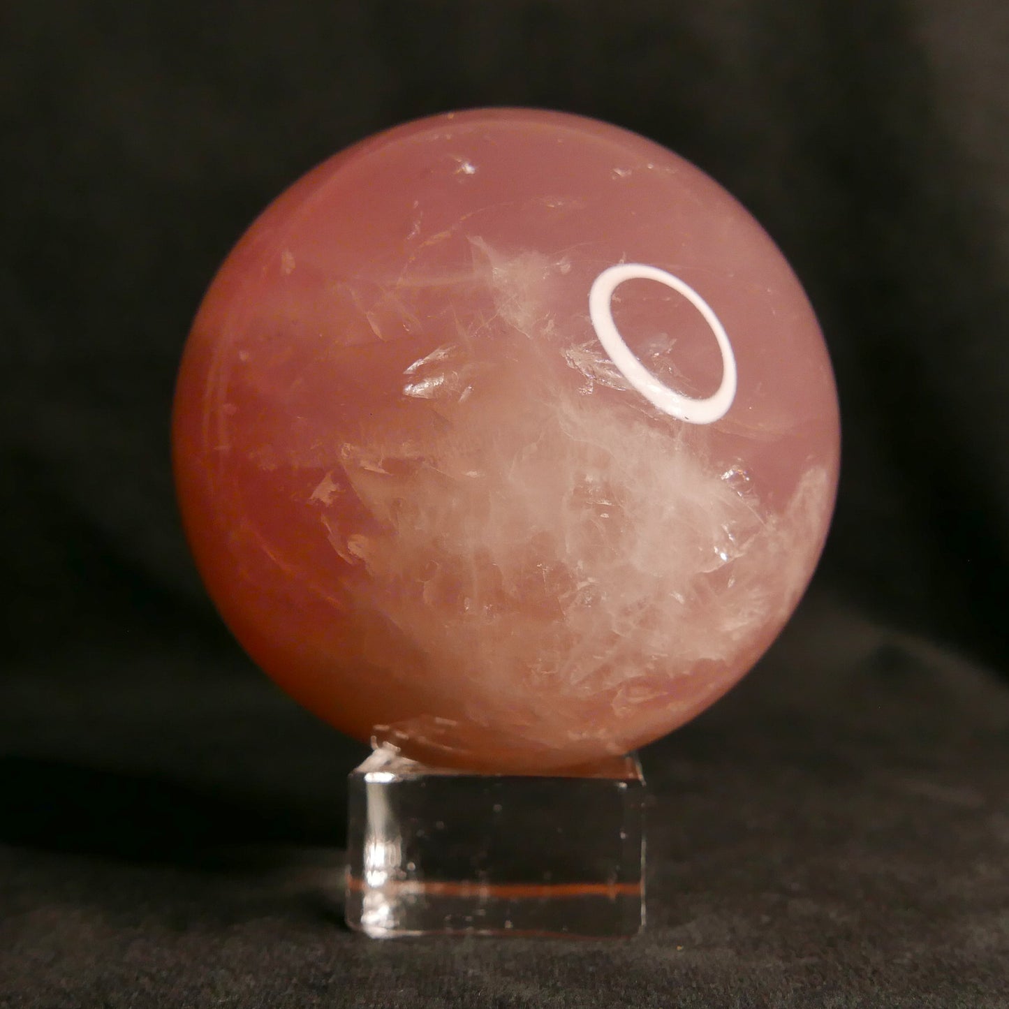 Star Rose Quartz Sphere | Snow Heart Crystals