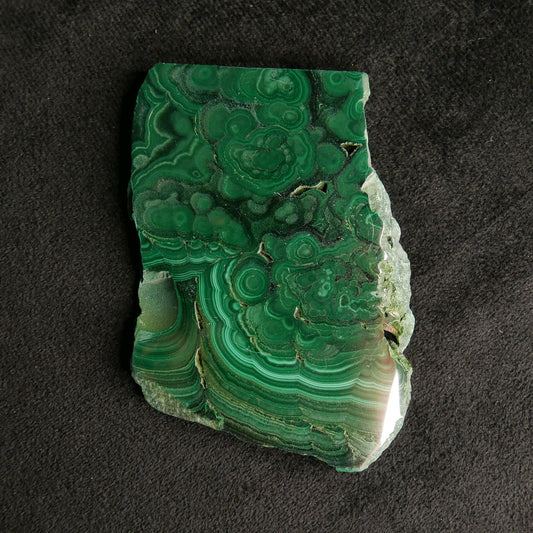 Malachite Slab Carving | Snow Heart Crystals