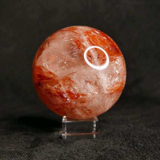 Fire Quartz Sphere | Snow Heart Crystals