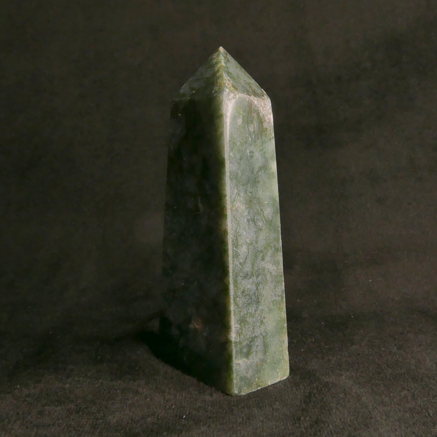 Moss Agate Tower | Snow Heart Crystals - Online Crystal Shop Canada