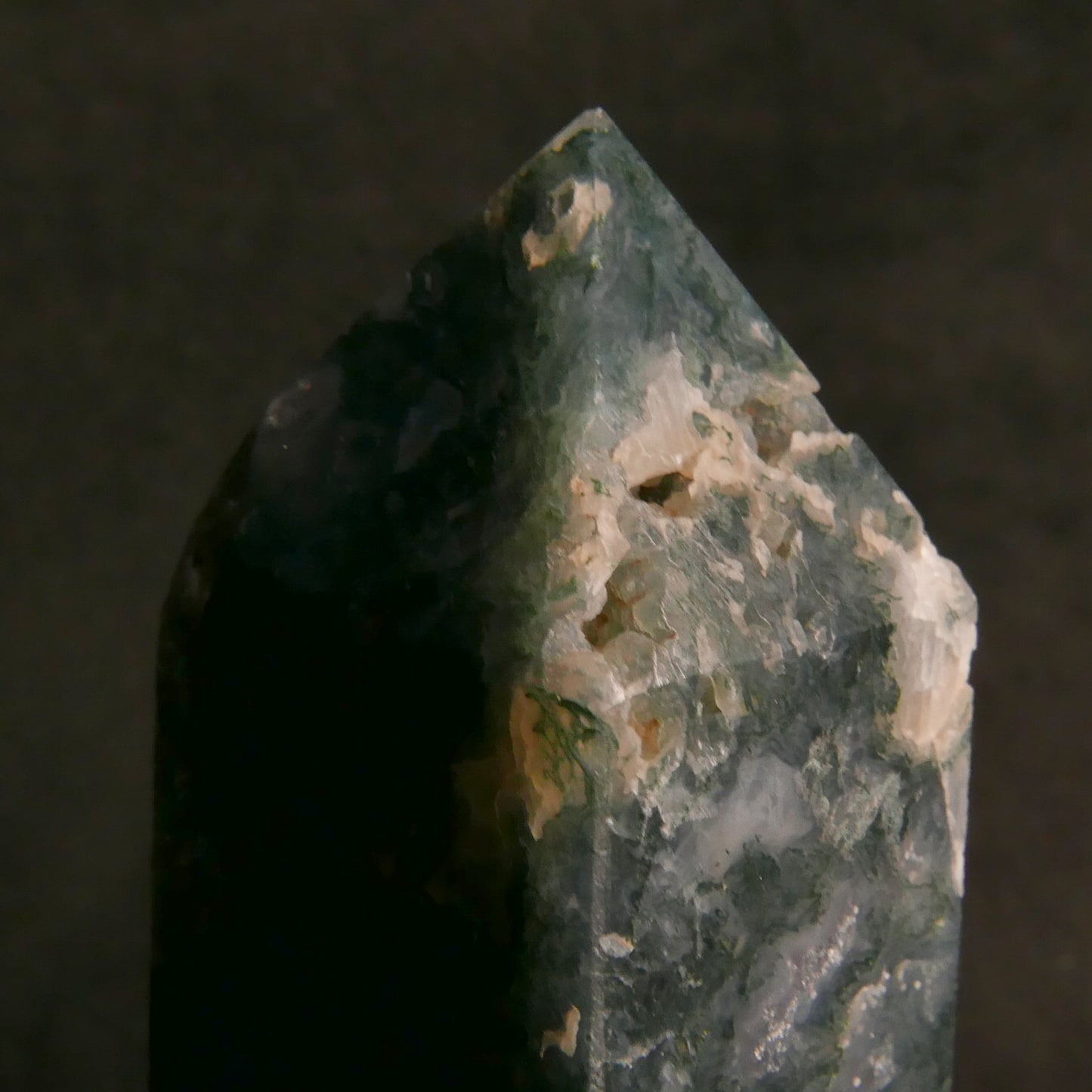 Moss Agate Tower | Snow Heart Crystals - Online Crystal Shop Canada