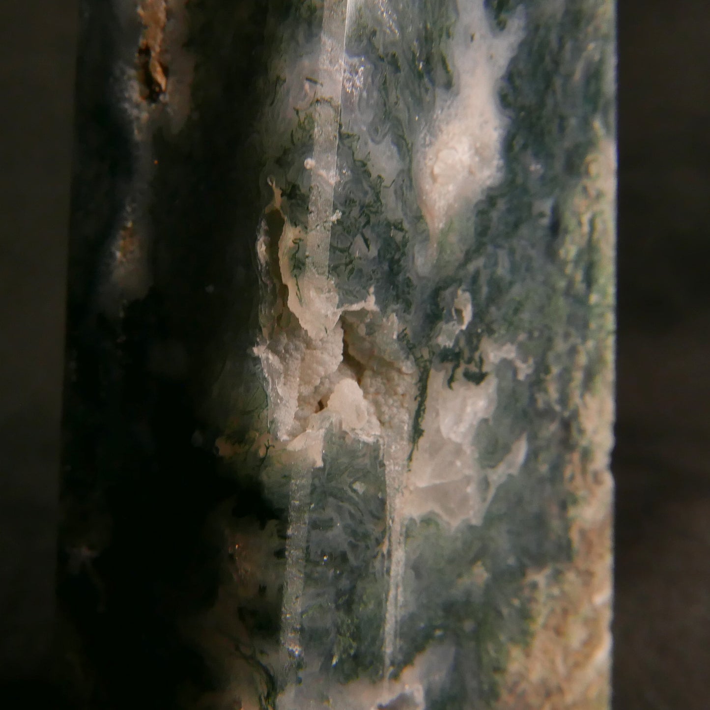 Moss Agate Tower | Snow Heart Crystals - Online Crystal Shop Canada