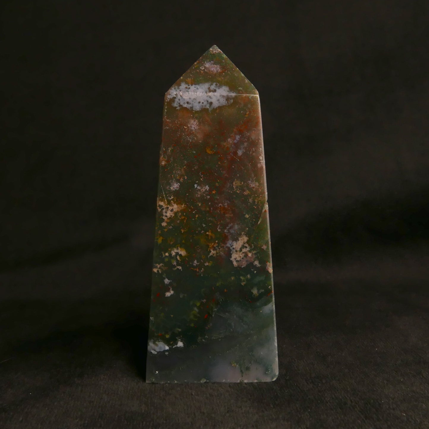 Moss Agate Tower | Snow Heart Crystals - Online Crystal Shop Canada