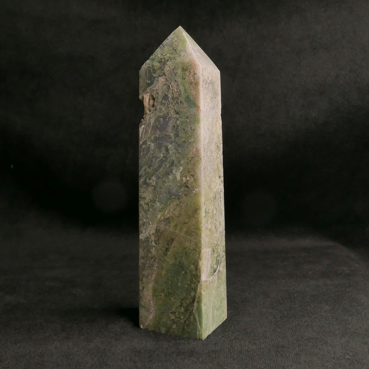 Moss Agate Tower | Snow Heart Crystals - Online Crystal Shop Canada