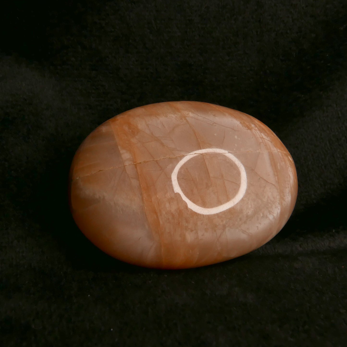 Peach Moonstone Palm Stone | Snow Heart Crystals - Online Crystal Shop Canada