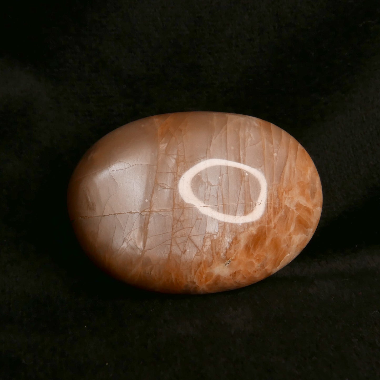 Peach Moonstone Palm Stone | Snow Heart Crystals - Online Crystal Shop Canada