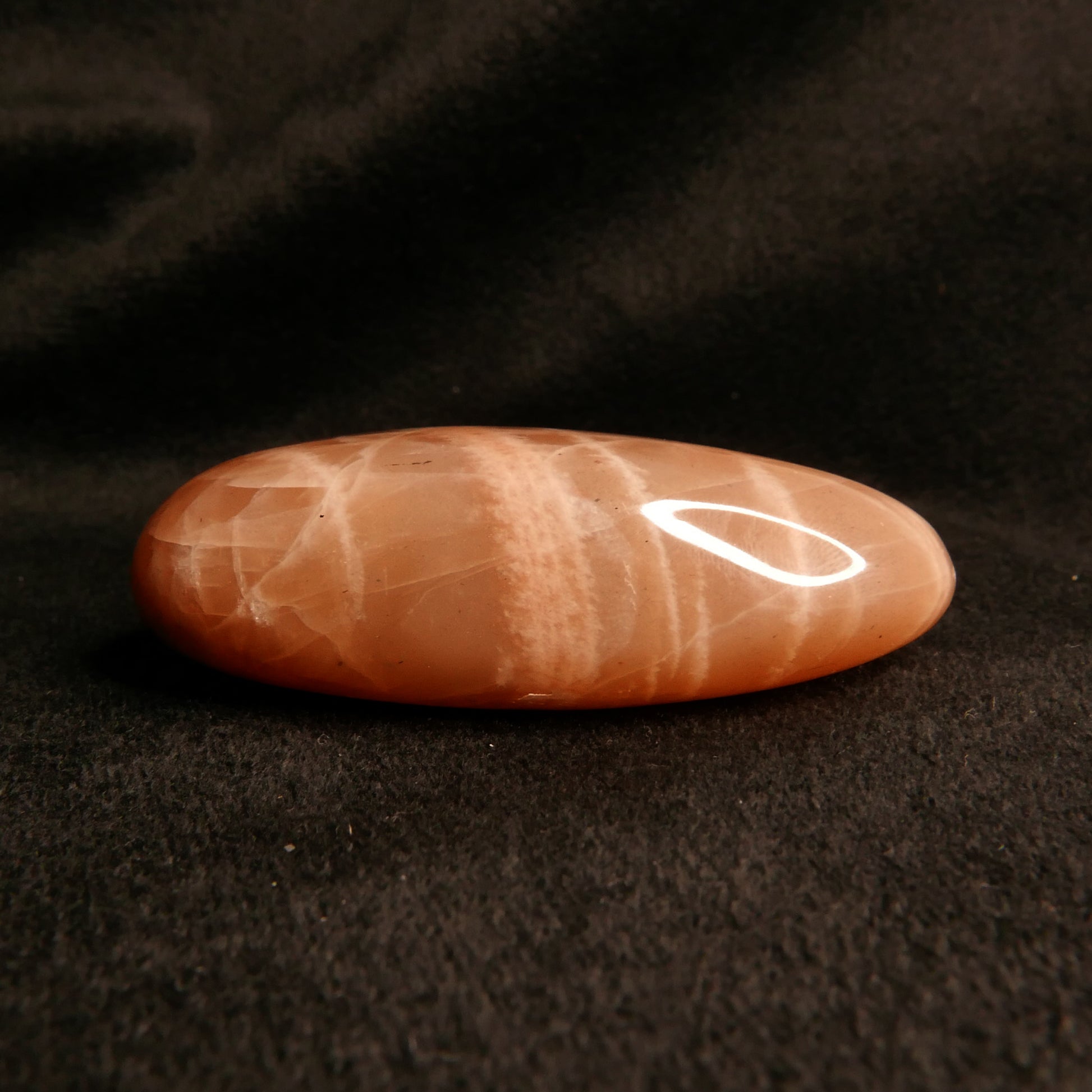 Peach Moonstone Palm Stone | Snow Heart Crystals - Online Crystal Shop Canada