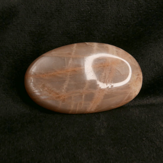 Peach Moonstone Palm Stone | Snow Heart Crystals - Online Crystal Shop Canada