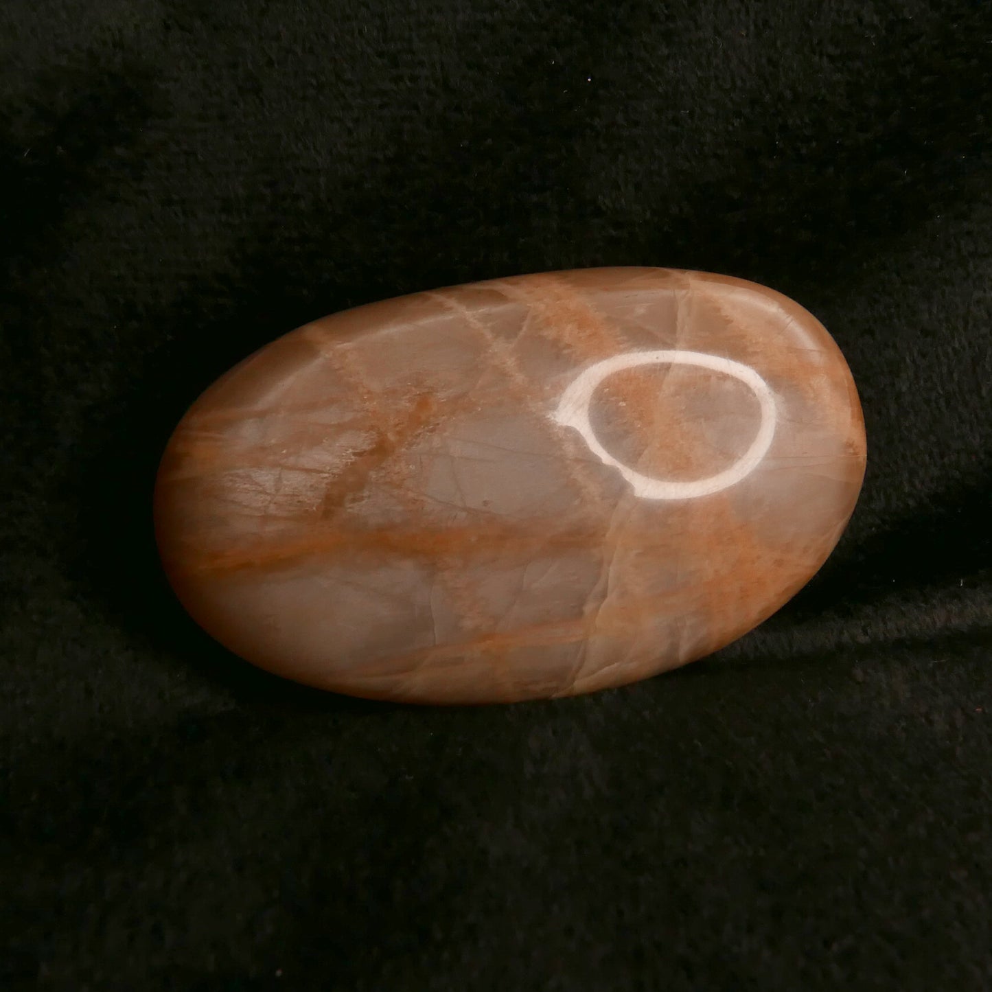 Peach Moonstone Palm Stone | Snow Heart Crystals - Online Crystal Shop Canada