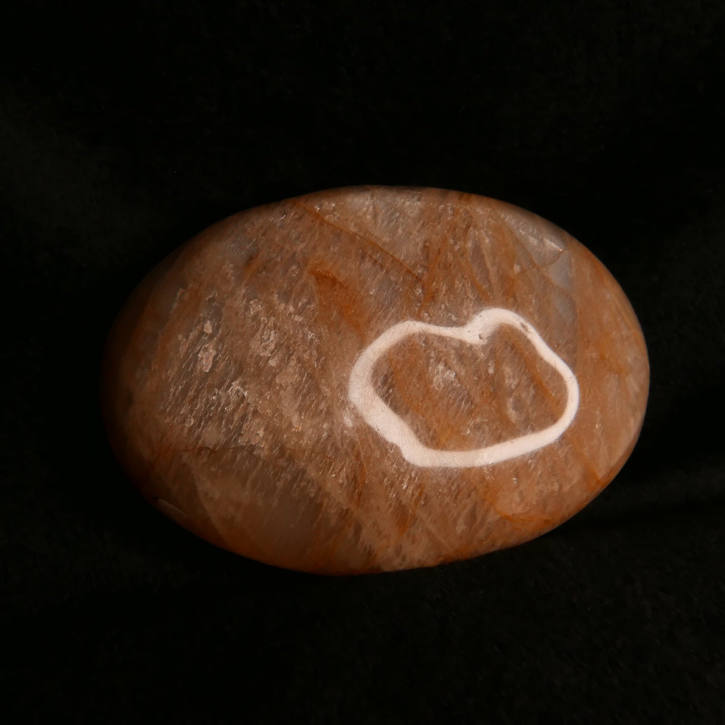 Peach Moonstone Palm Stone | Snow Heart Crystals - Online Crystal Shop Canada