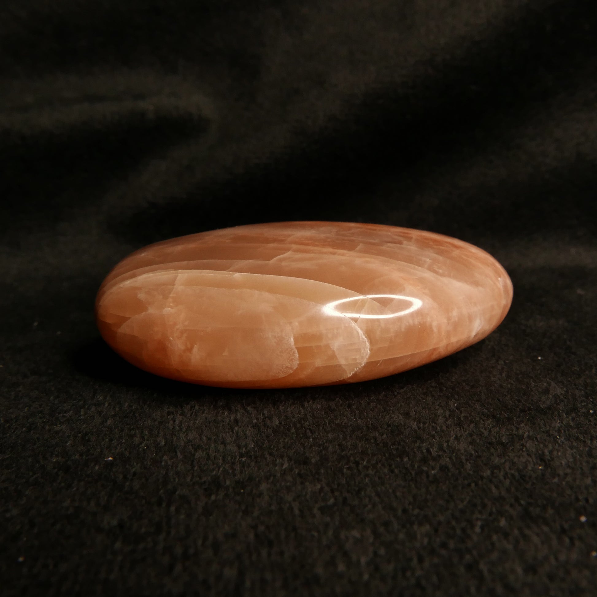 Peach Moonstone Palm Stone | Snow Heart Crystals - Online Crystal Shop Canada