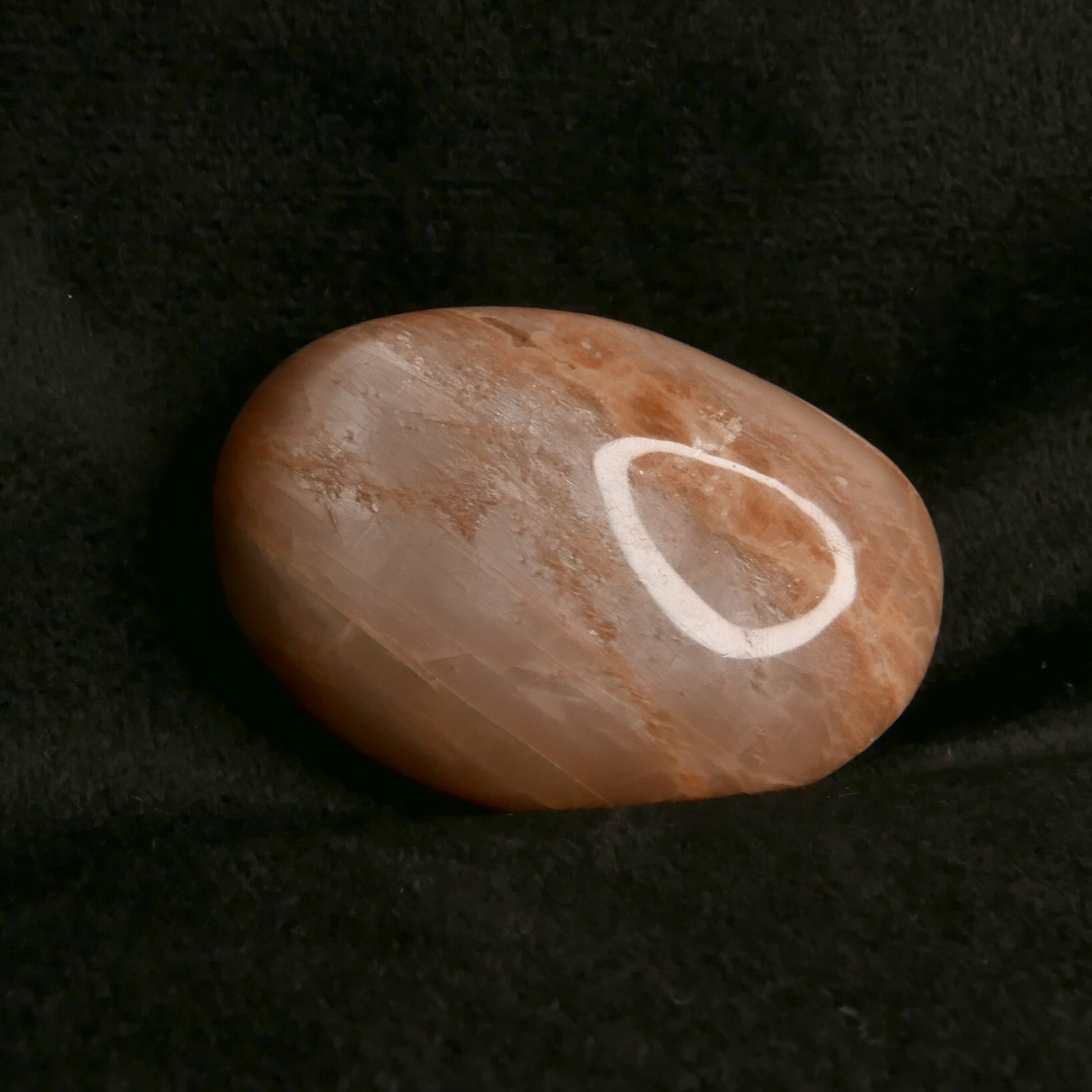 Peach Moonstone Palm Stone | Snow Heart Crystals - Online Crystal Shop Canada