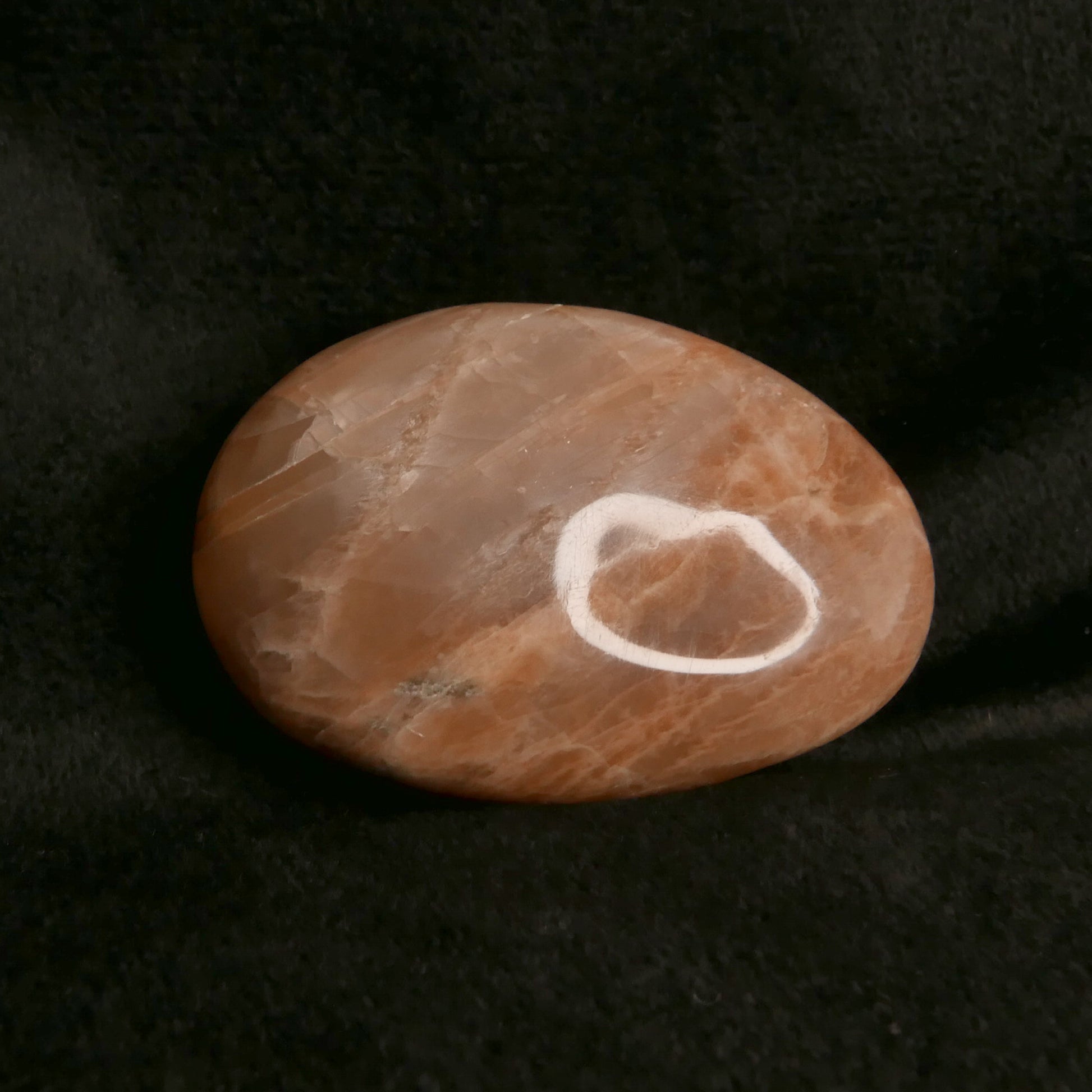 Peach Moonstone Palm Stone | Snow Heart Crystals - Online Crystal Shop Canada