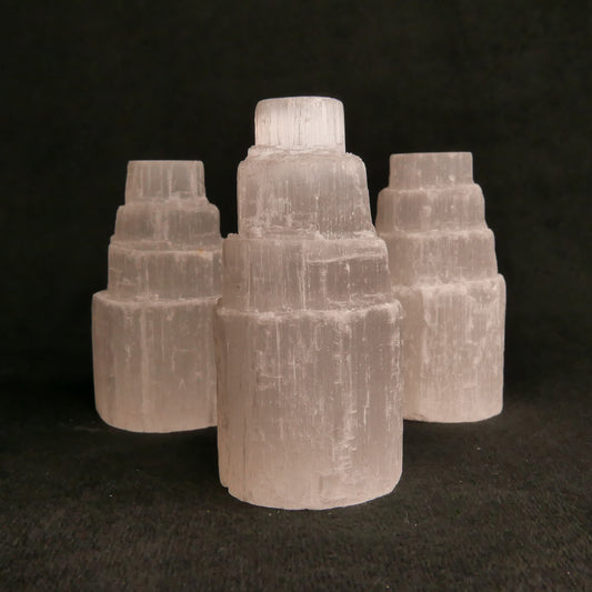 Raw Selenite Tower | Snow Heart Crystals - Online Crystal Shop Canada