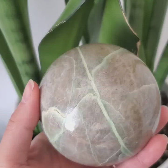 green moonstone sphere