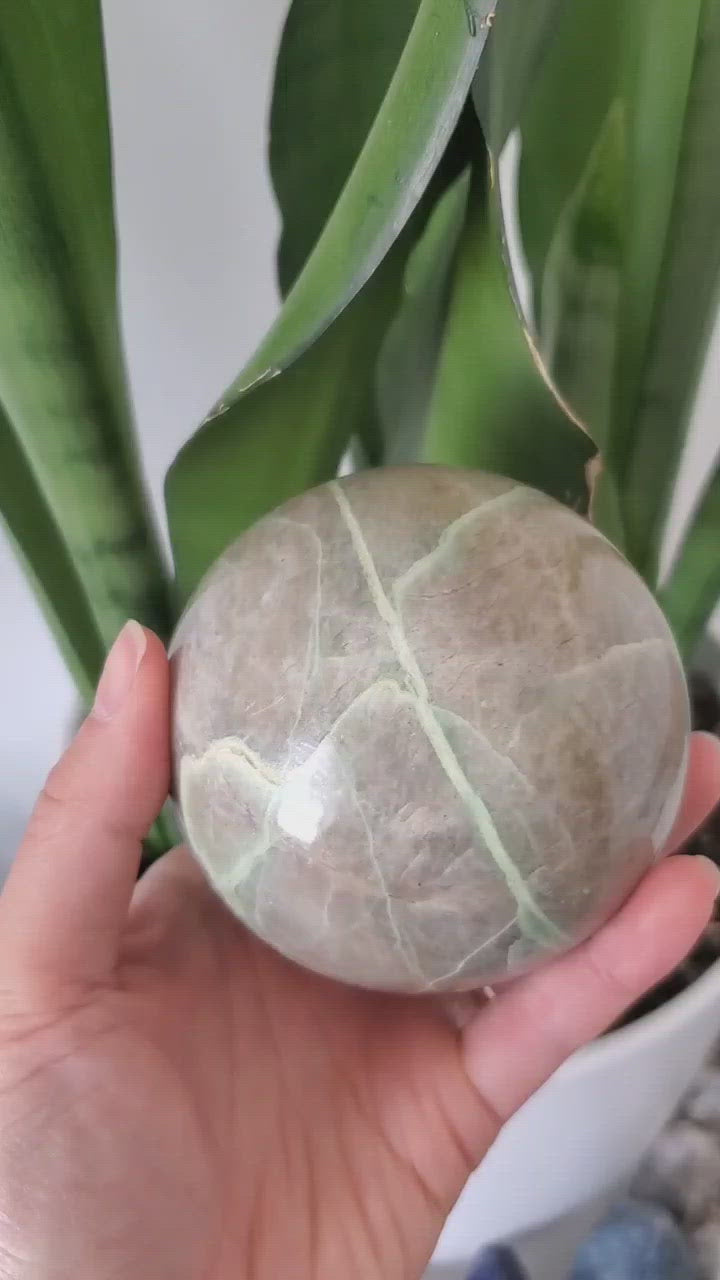 green moonstone sphere