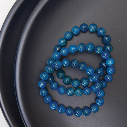 apatite bead bracelet