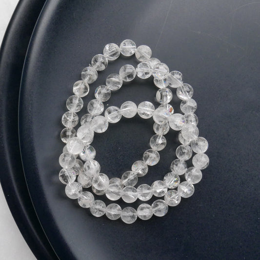 Clear Quartz Bead Bracelet | Snow Heart Crystals - Online Crystal Shop Canada