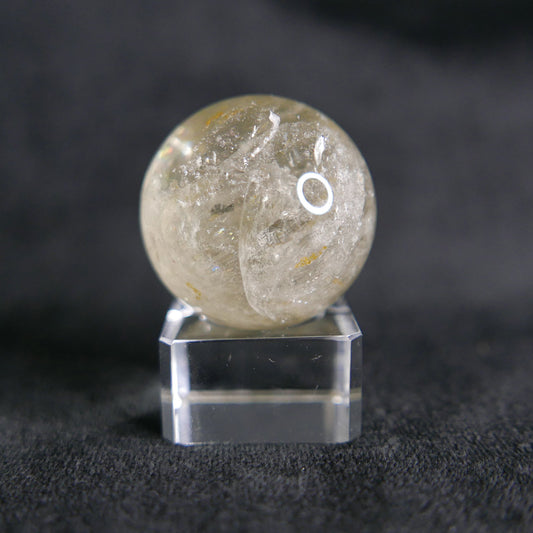 citrine sphere clear with rainbows