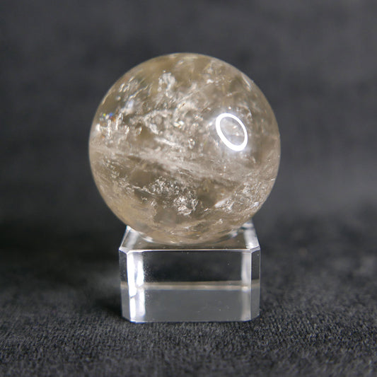 citrine sphere clear with rainbows