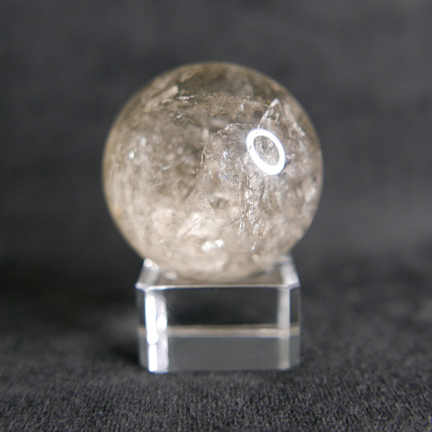 citrine sphere clear with rainbows