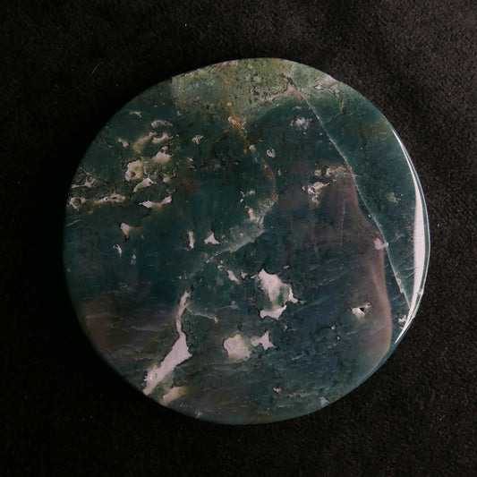 Moss Agate Slab Plate | Snow Heart Crystals