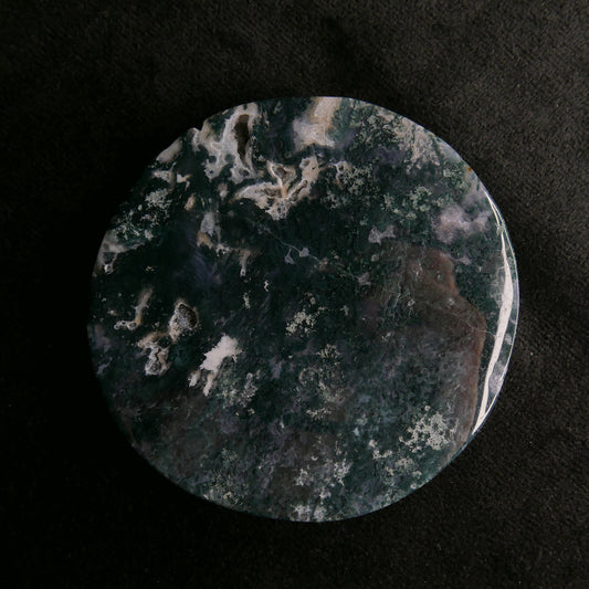 Moss Agate Slab Plate | Snow Heart Crystals