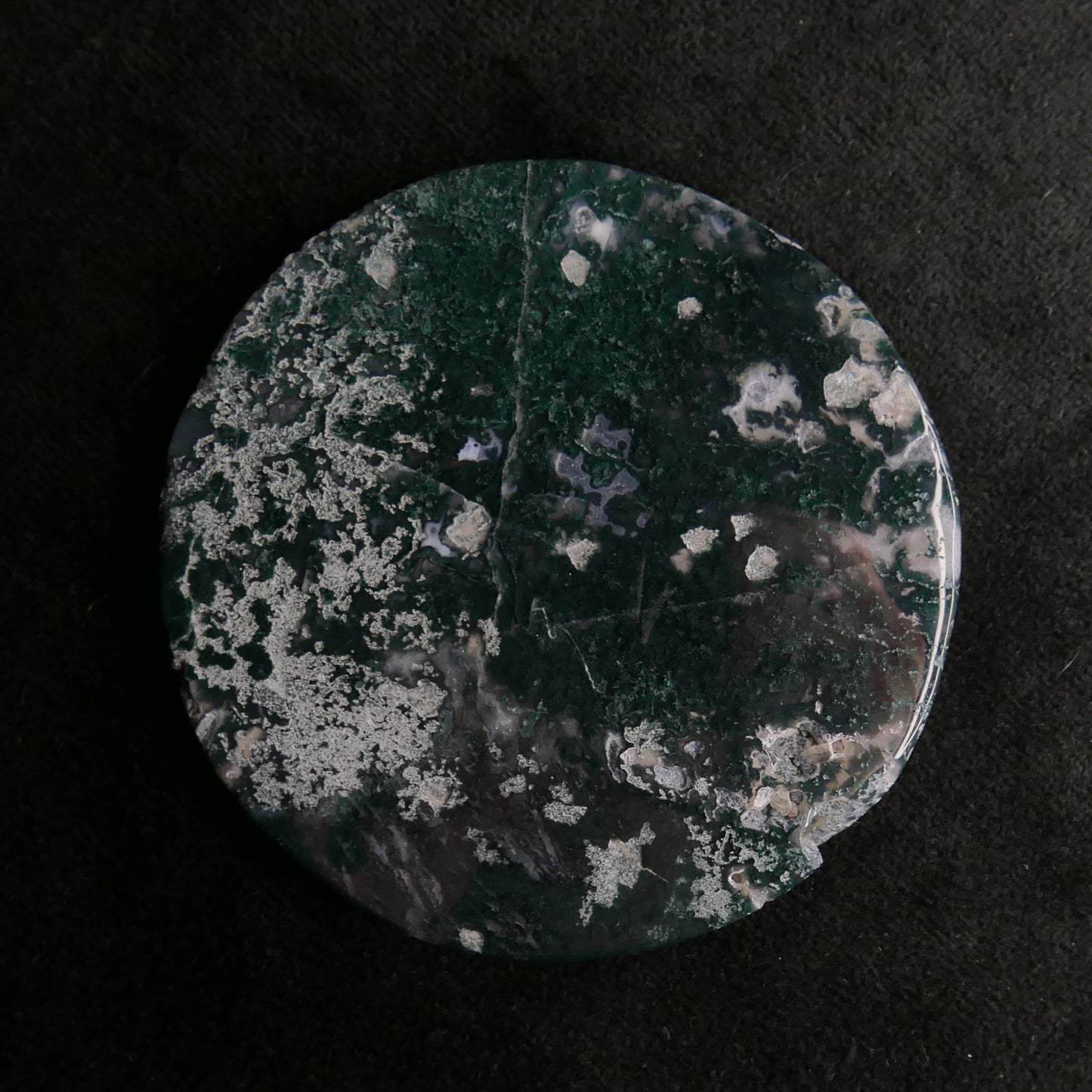 Moss Agate Slab Plate | Snow Heart Crystals