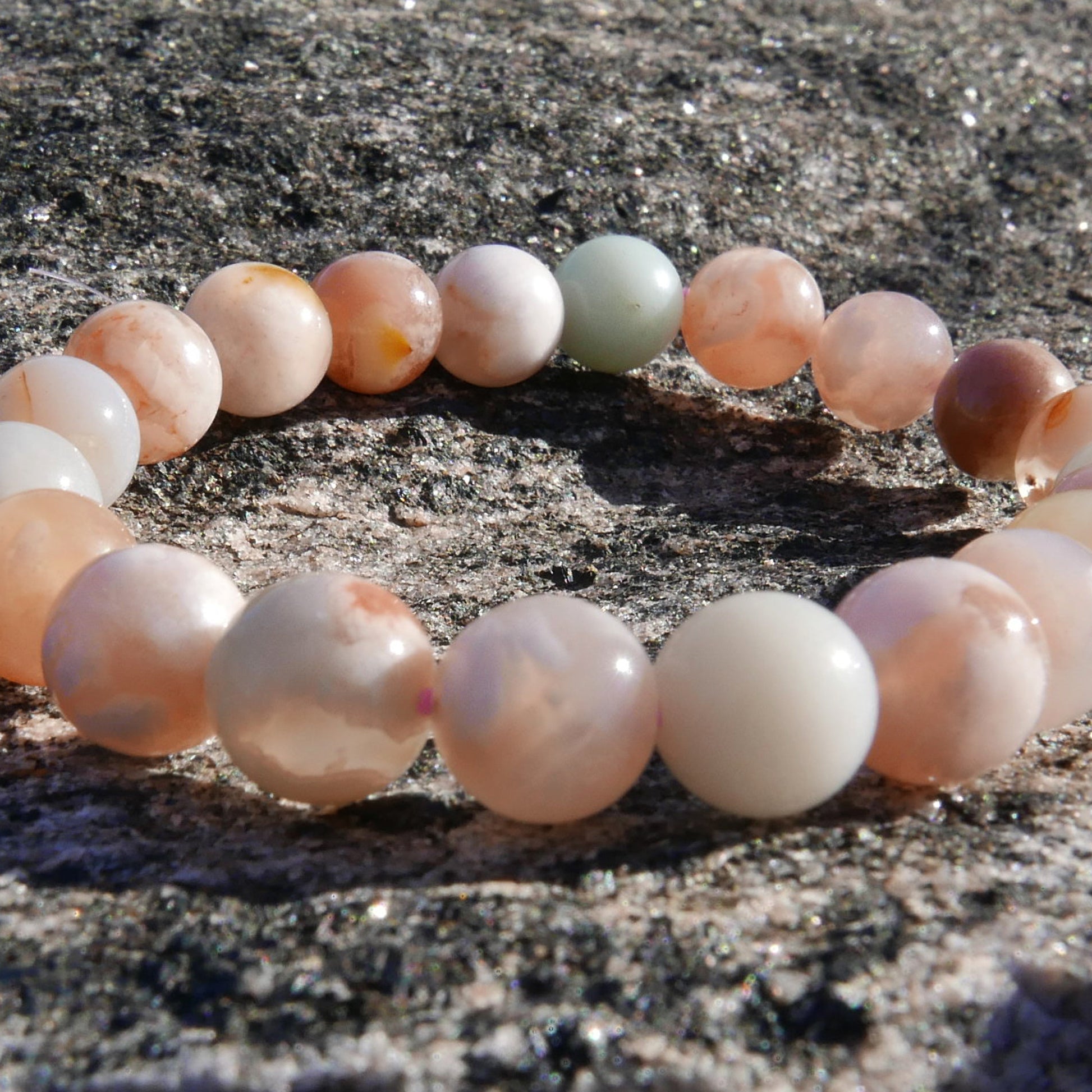 Flower Agate Bracelet