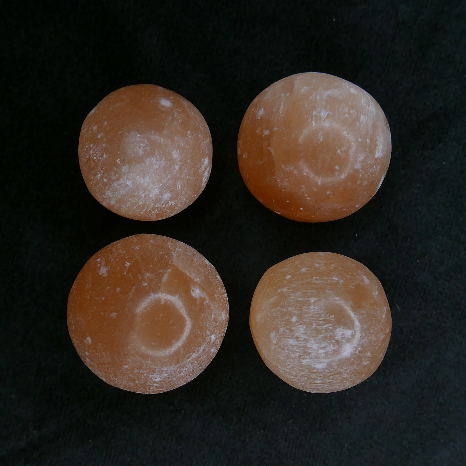 Orange Selenite Sphere | Snow Heart Crystals