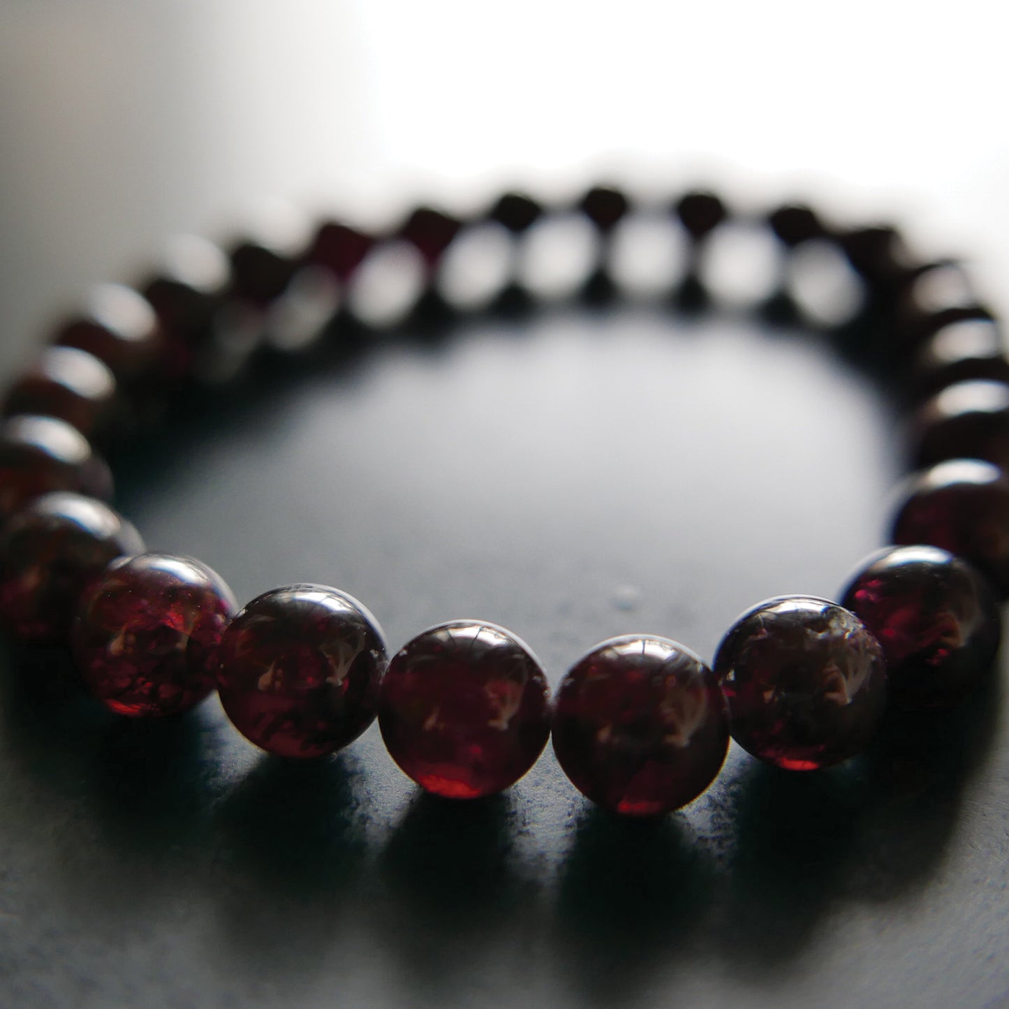 Garnet Bracelet (7.5-8mm)