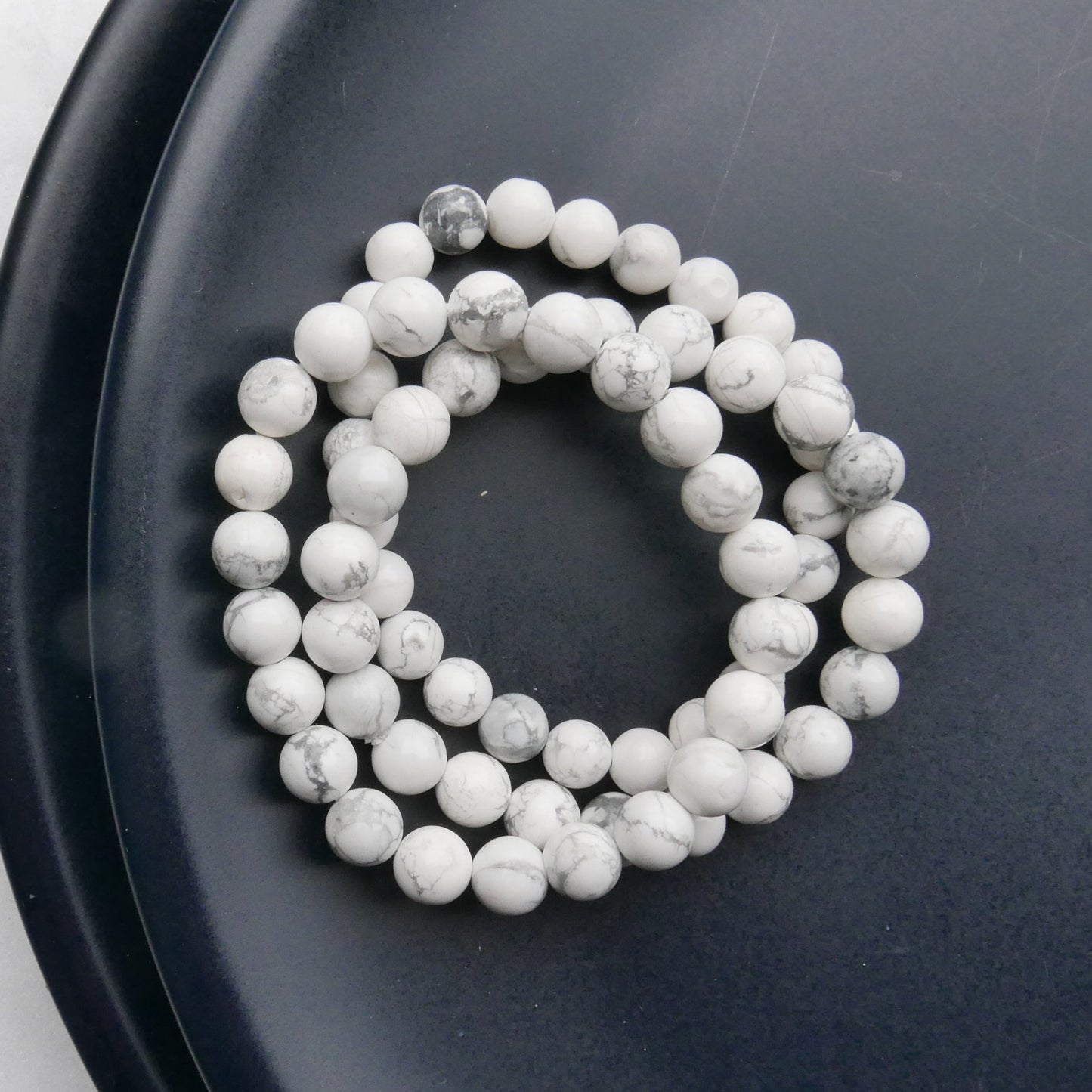 Howlite Bead Bracelet | Snow Heart Crystals - Online Crystal Shop Canada 