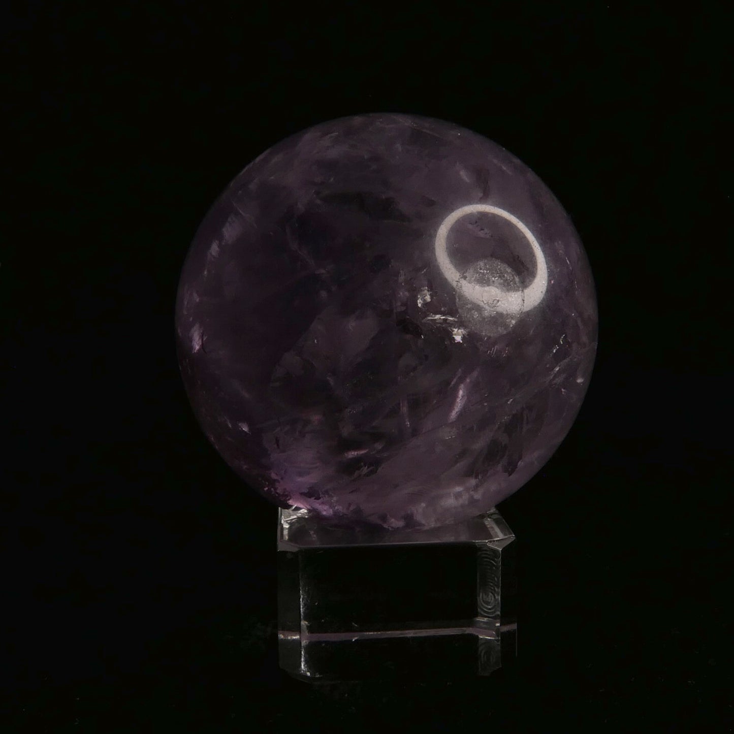 Amethyst Sphere with Glass Stand | Snow Heart Crystals - Online Crystal Shop Canada
