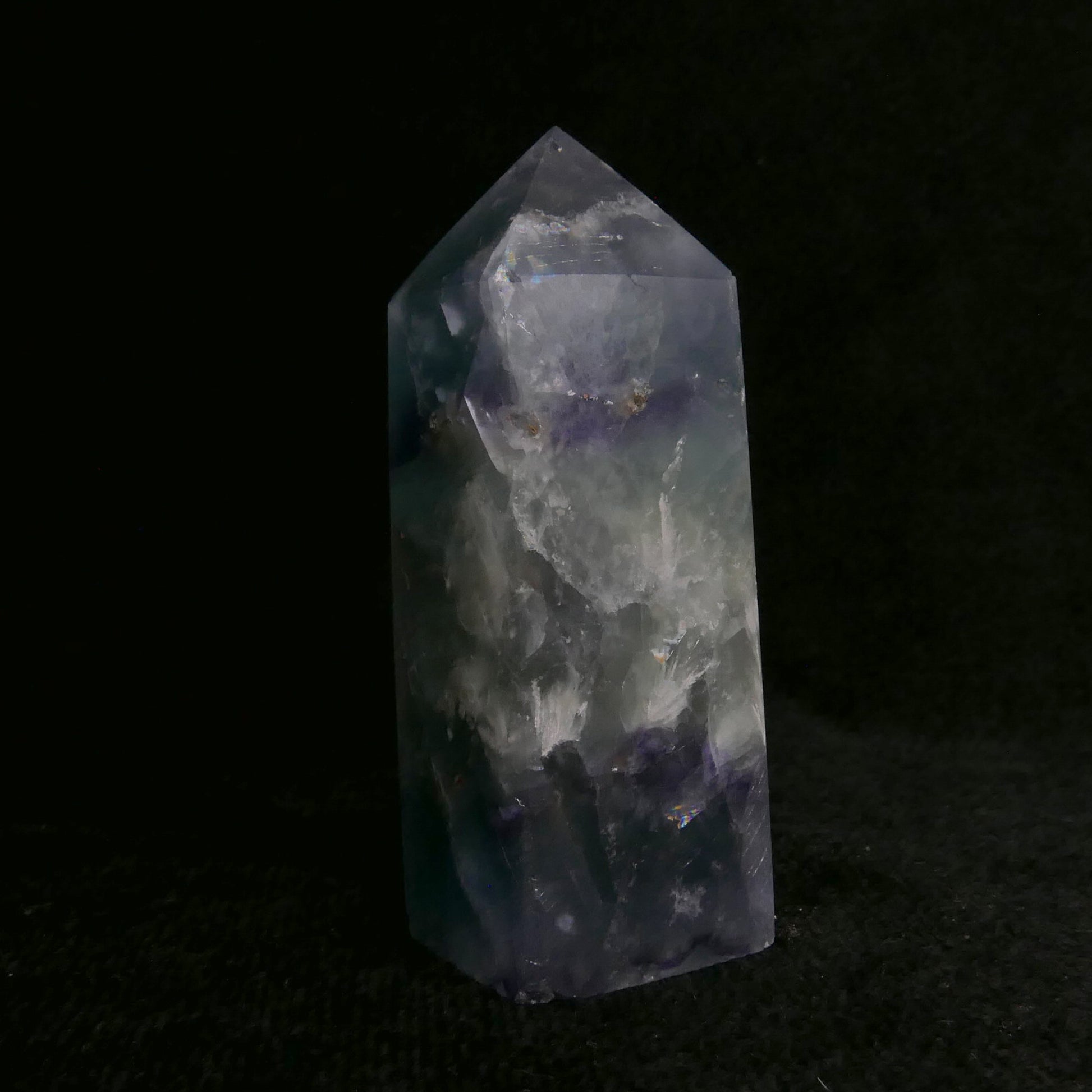 Feather Fluorite Tower | Snow Heart Crystals - Online Crystal Shop Canada 