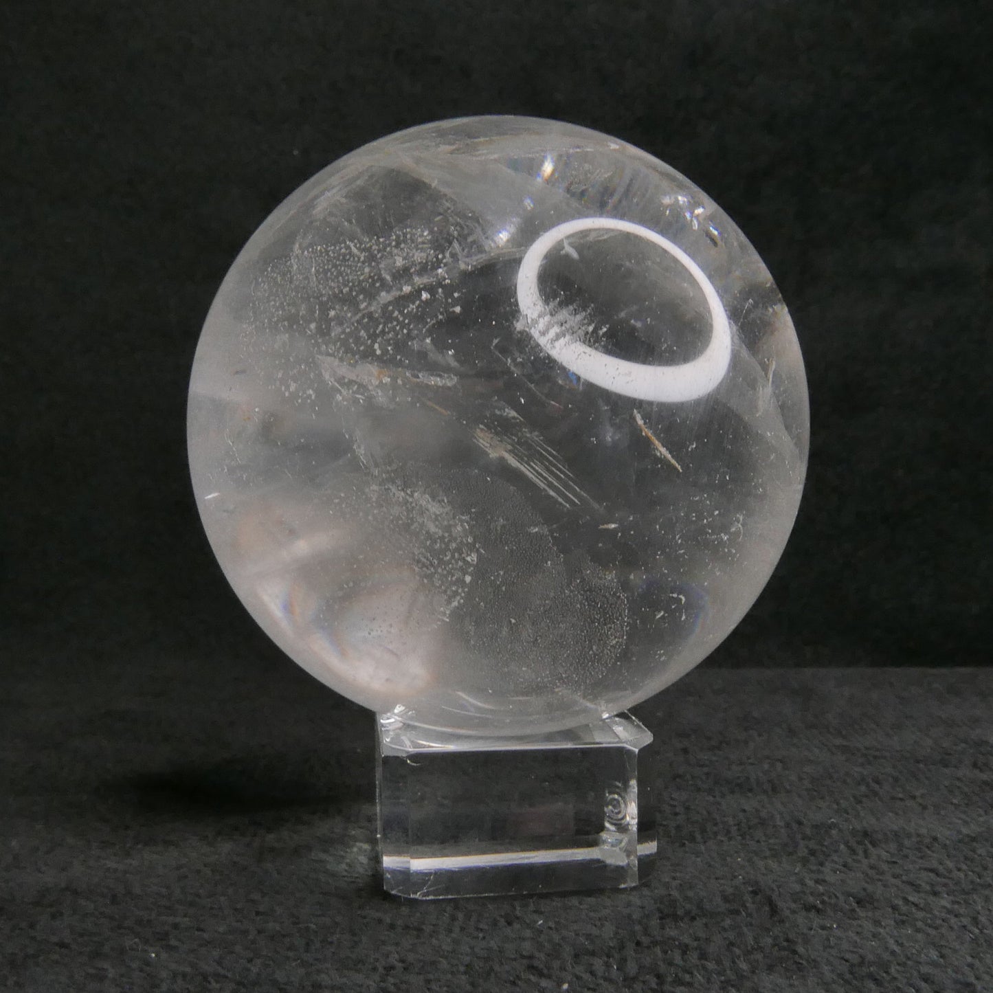 Clear Quartz Sphere with Stand | Snow Heart Crystals 