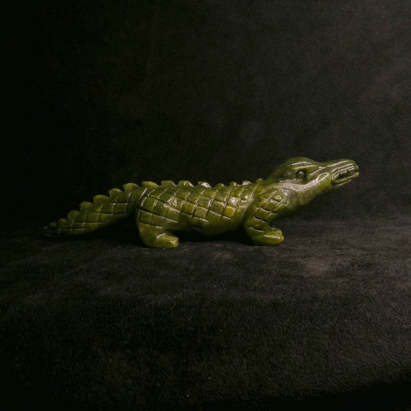 Serpentine Crocodile | Snow Heart Crystals - Online Crystal Shop Canada 