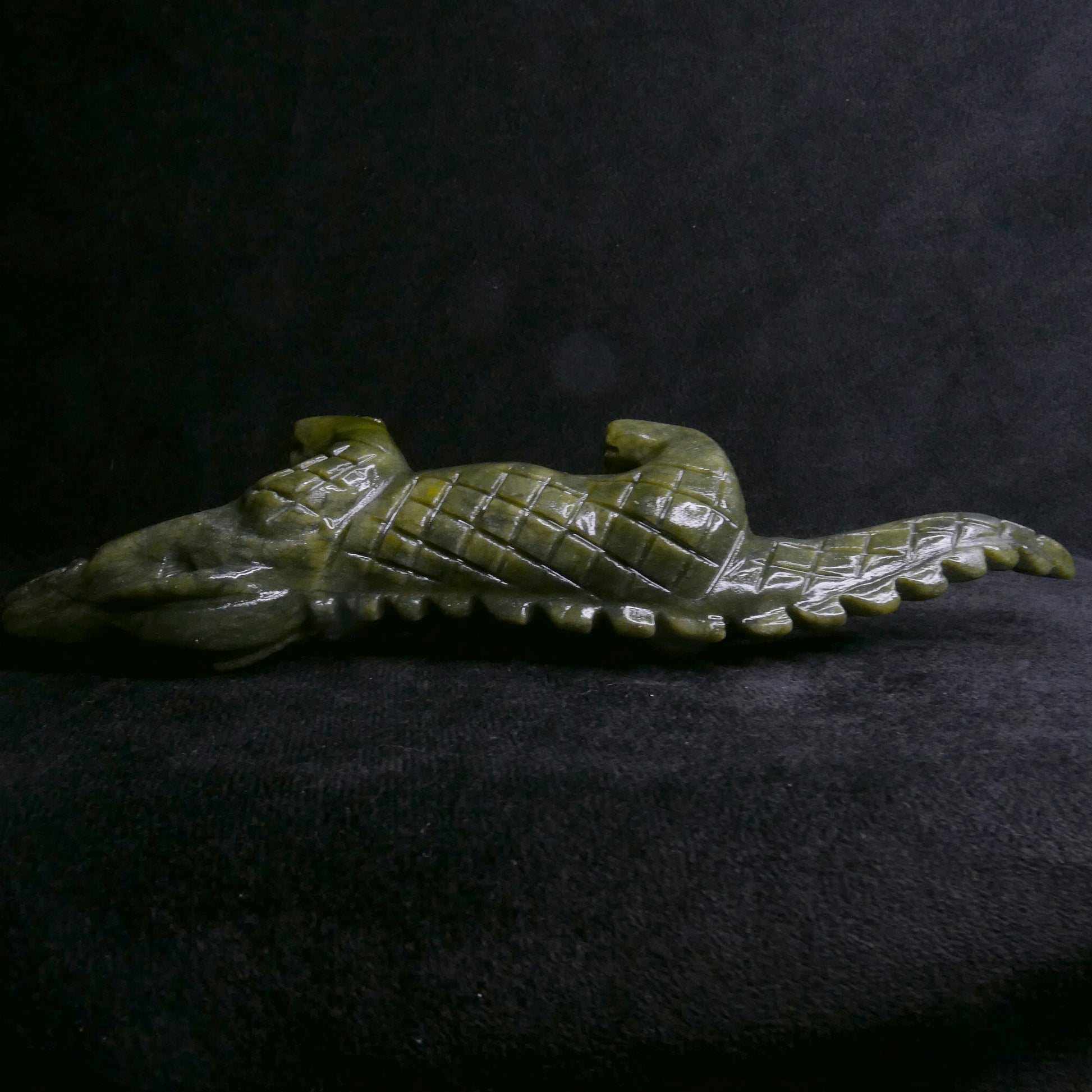 Serpentine Crocodile | Snow Heart Crystals - Online Crystal Shop Canada 