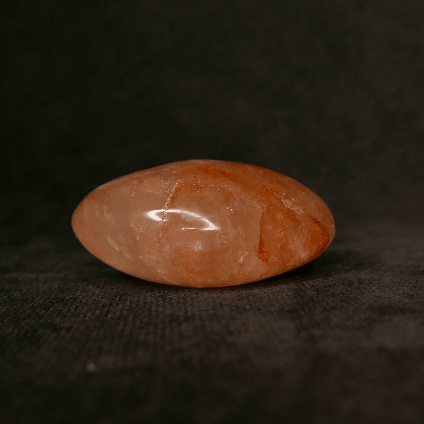 Fire Quartz Palm Stone | Snow Heart Crystals 