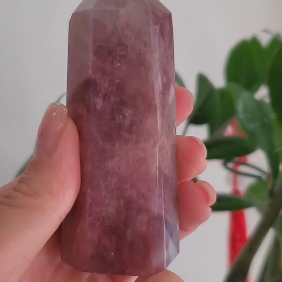 lavender rose quartz tower