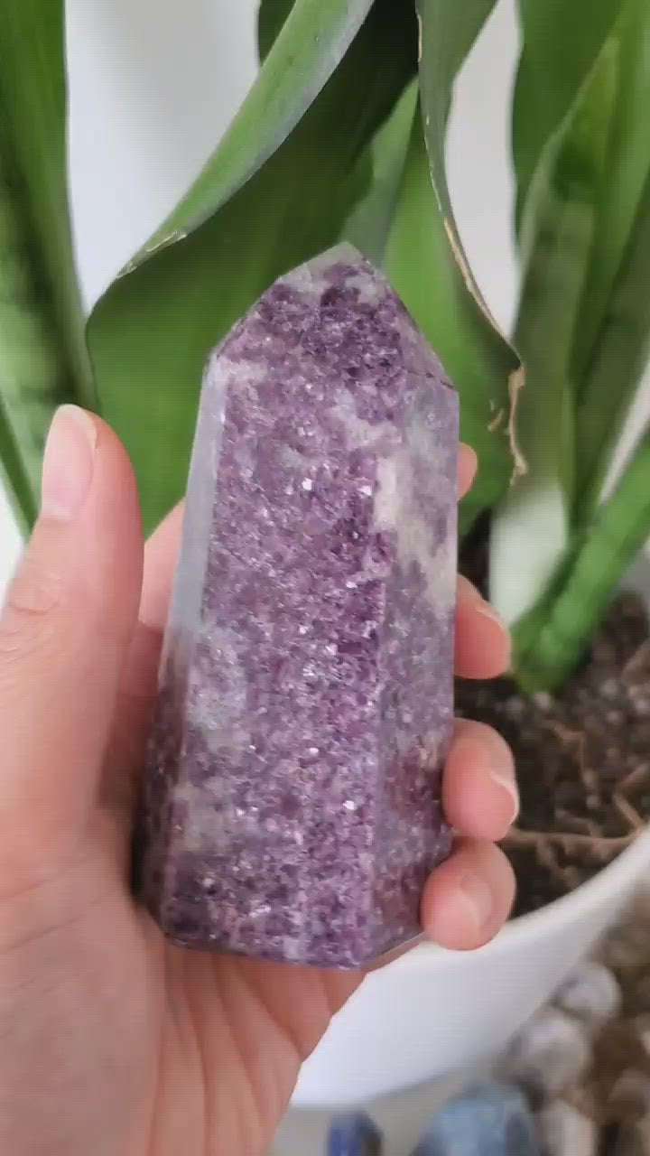 brazil lepidolite tower